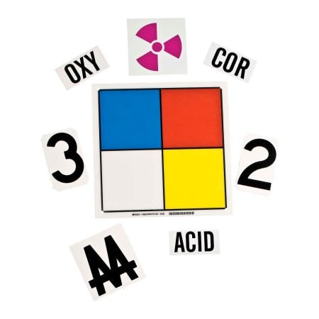 Brady Brady 58656 National Fire Protection Association Hazardous Materials Label, 11"W x 11"H 58656